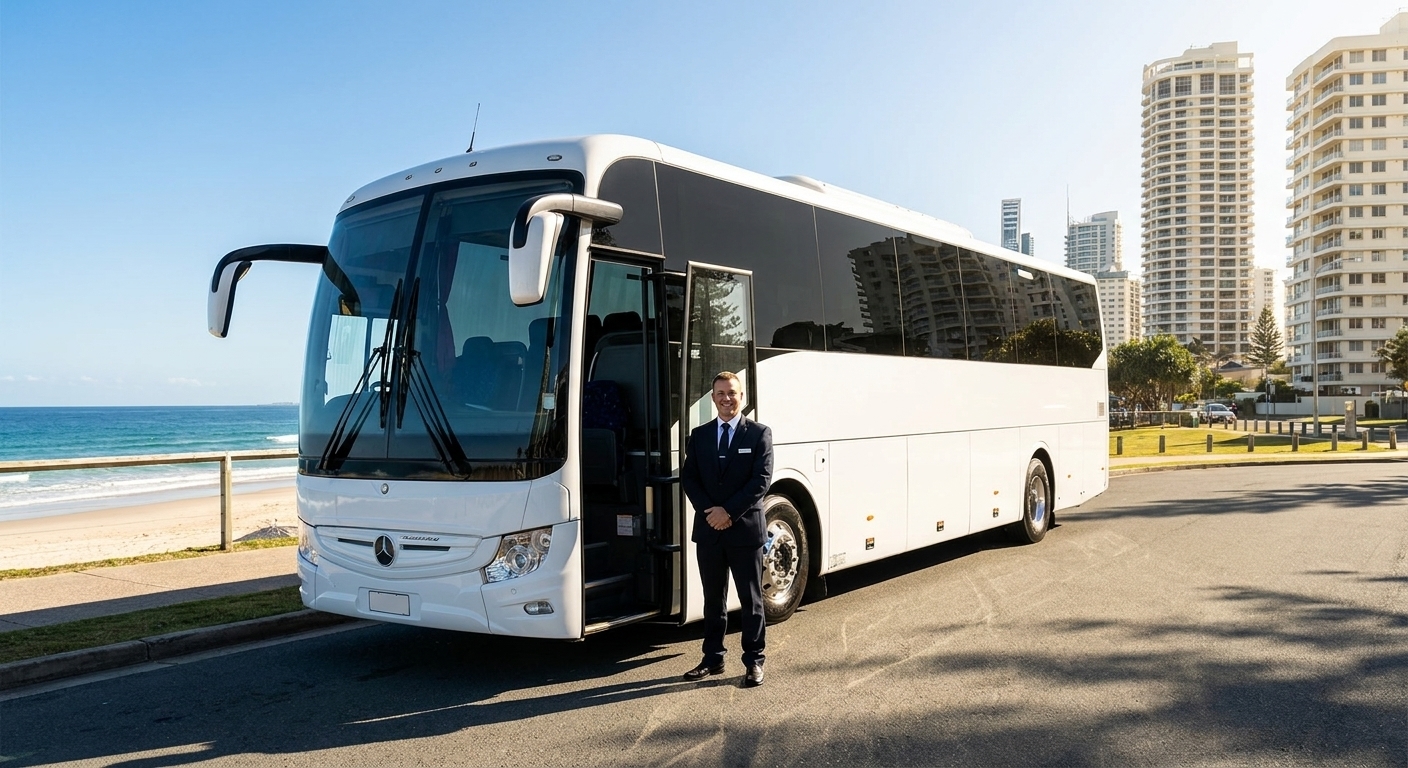 25 Seater Bus Hire Gold Coast with Driver 2026