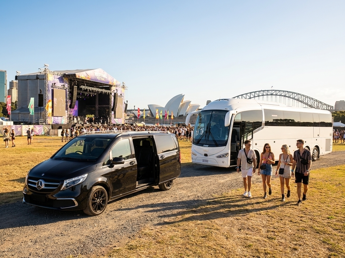 Bus Hire Music Festival Sydney 2026 | Fox Bus Guide
