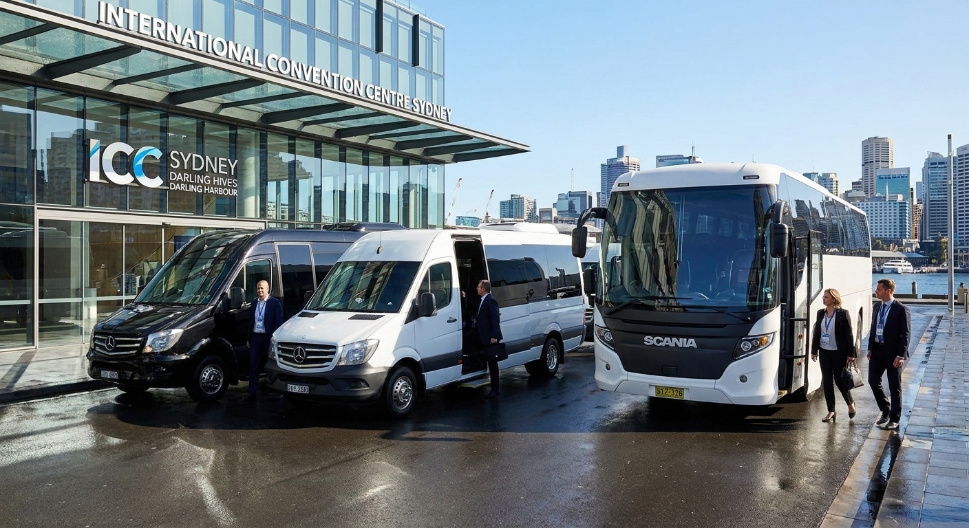 Trade Show Bus Hire Sydney 2026 | Group Transfers