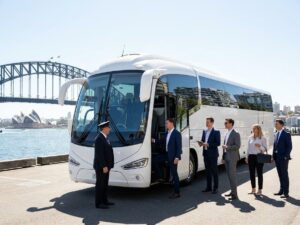 Corporate bus hire for client entertainment Sydney