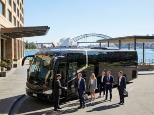 Corporate bus hire for offsite meetings Sydney