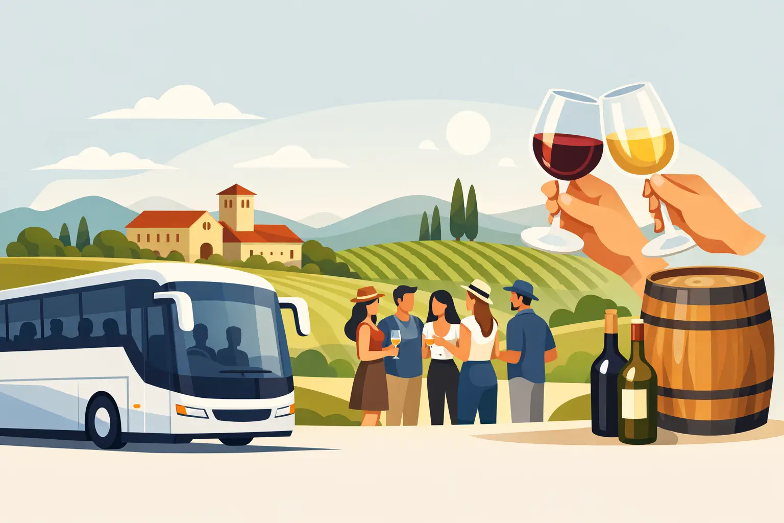 Group Transport for Winery Tours That Works