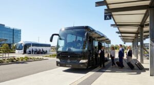 How to manage pick-up points for a charter bus