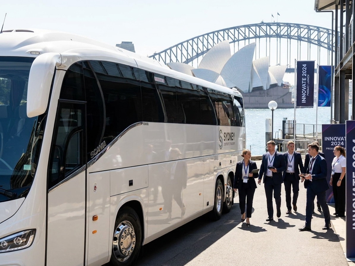 Corporate Bus Hire for Product Launch Sydney 2026