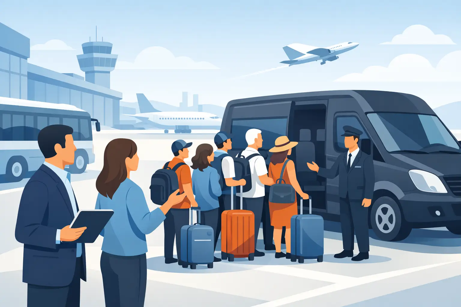 How to Plan Airport Pickups for Large Groups
