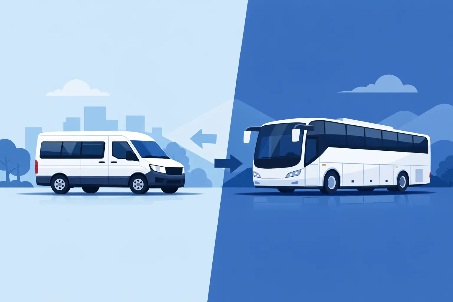 Minibus vs Coach Charter for Your Group